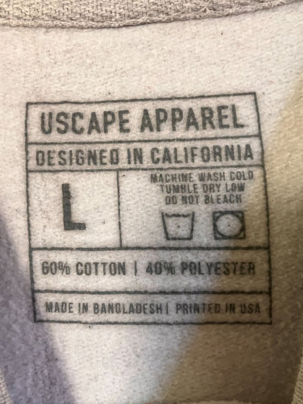 Uscape Apparel Mens Stanford University California Sweatshirt Large Gray SP NWOT - Picture 5 of 9